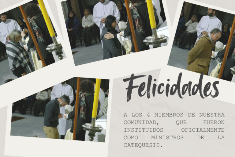 Cuatro feligreses de nuestro Santuario y Parroquia fueron instituidos como ministros de catequesis